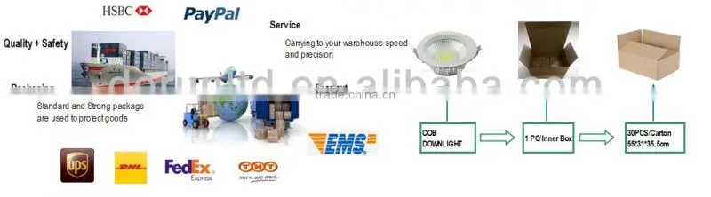 made in china round Ceiling 10W COB LED light