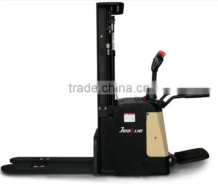 High Quality CE/ISO approved 1.4T-1.6T Full electric stacker stand drive JEAKUE ES14 ES16