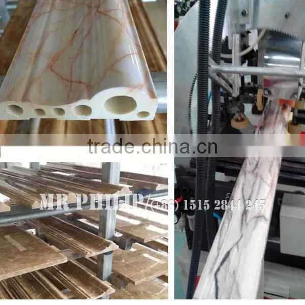 China hot sale decorative sheet PVC Imitation marble making machine