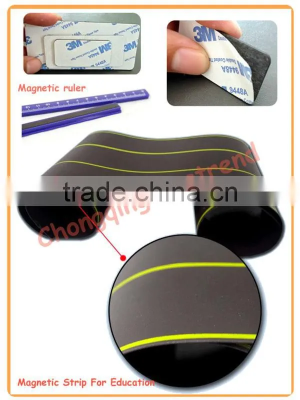 2016 New Promotion customized flexible soft rubber magnet strip