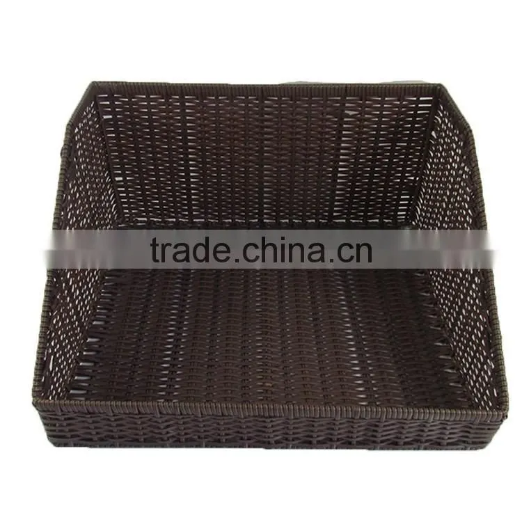 S&D poly rattan Supermarket vegetable fruit display basket storage basket