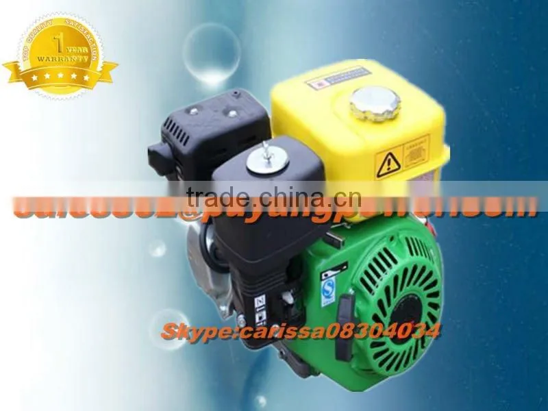 Horizontal gasoline engine for cultivators