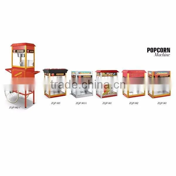 professional stainless steel industrial hot air gas football popcorn making machine maker