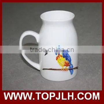 make new design printed good morning sublimation milk mug