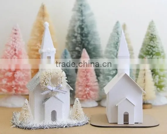 DIY Putz Church Ornament Kit Christmas Decoration