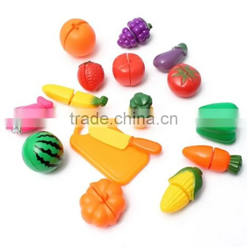 2016 new funny plastic pretend play food toy set for kids