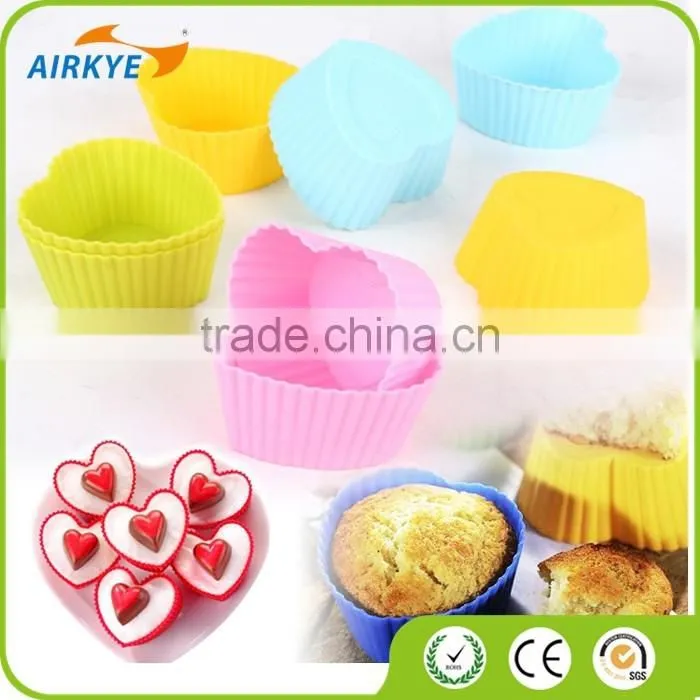 Silicone Cupcake Cake Chocolate Muffin Baking Maker Mould Mold Tool Stylish