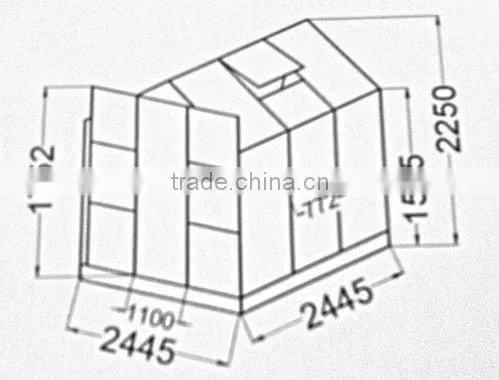 8x8ft HOT greenhouse