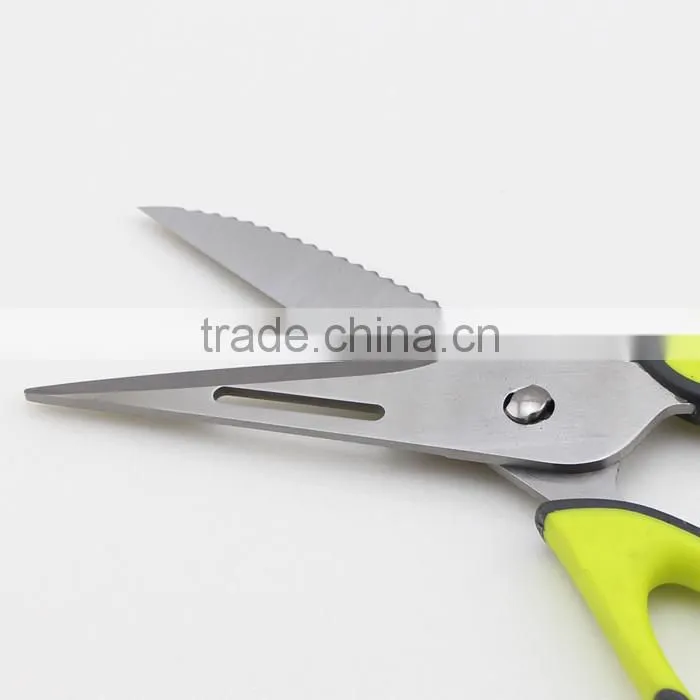 Stainless Steel Heavy Duty Checkered Chef Multifunction Kitchen Scissors
