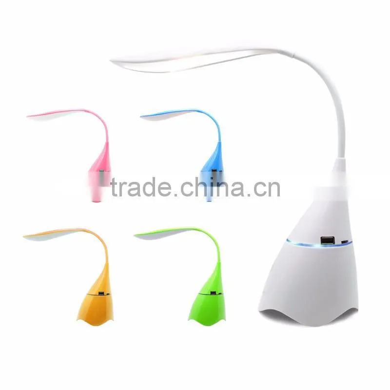 Dimmable LED Desk Lamp, Smart Music Folding Table Lamp Desk Lights with Built-in Bluetooth Speaker
