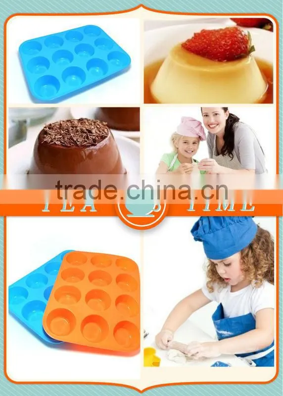 Non-stick bakeware silicone cupcake egg tart mold