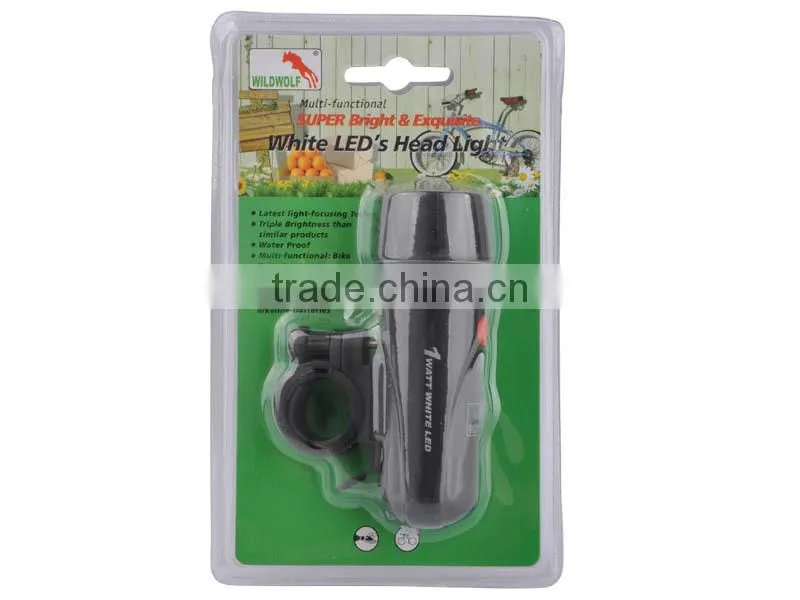 Bike Accessory WildWolf YT-M16 1W 45lm 3 Mode Front Bike White LED Light Bicycle Headlight