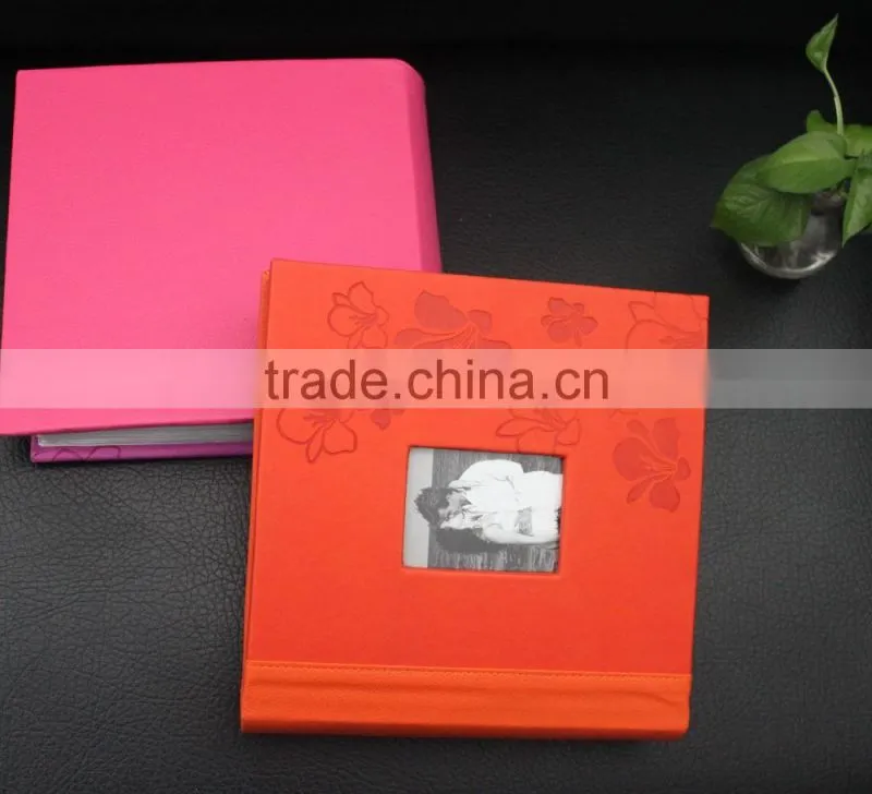 Photo album holds 200 photos,nice pinky photo album, wedding souvenir photo album
