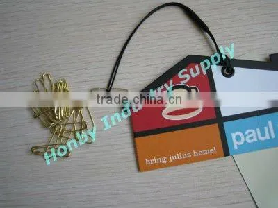 Good quality shiny coilless gold U safety pin for jewelry design