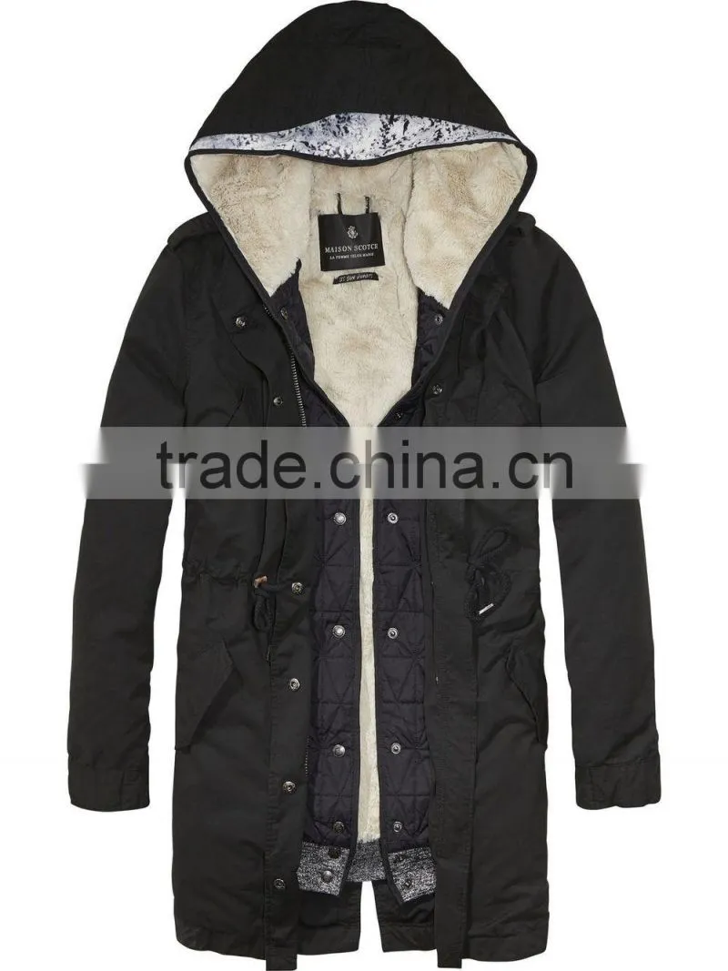 2-in-1 long jacket for women parka jacket