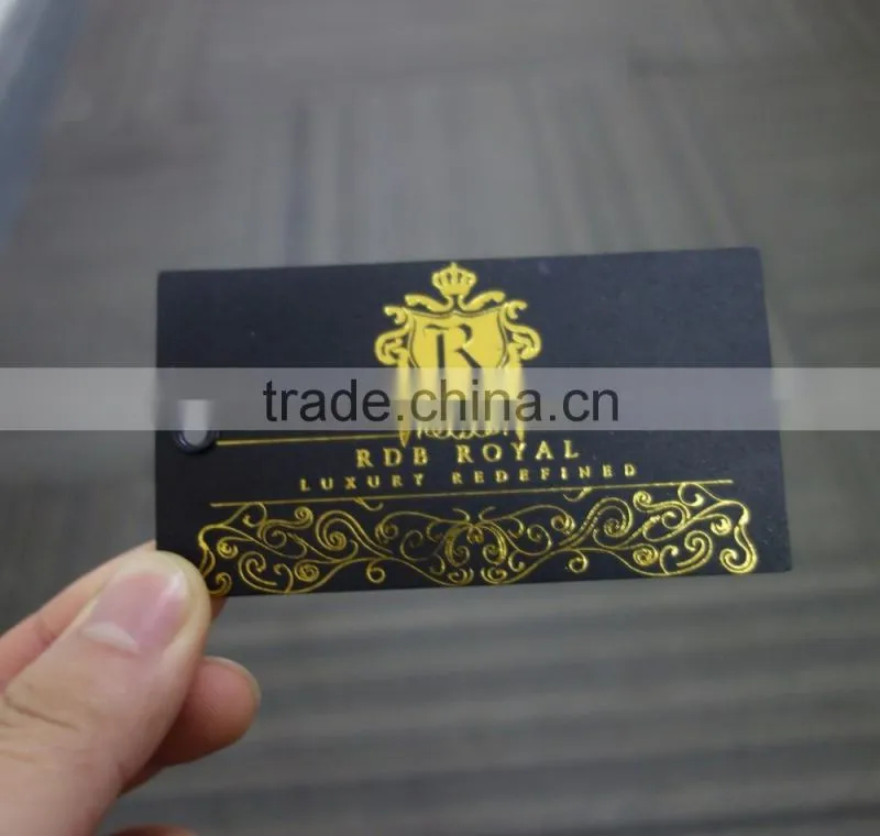 China custom high quality garment paper hang tags