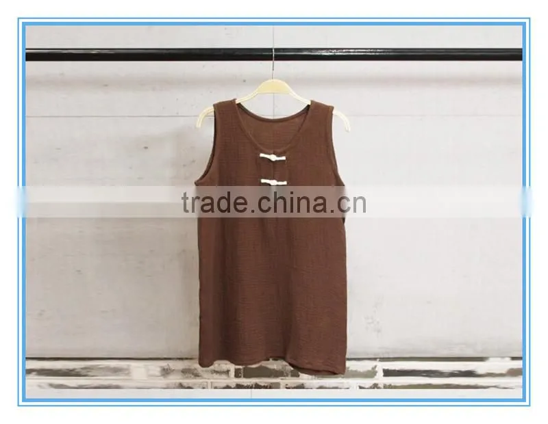 2016 Wholesale High Quality Cotton Vintage Vest Women