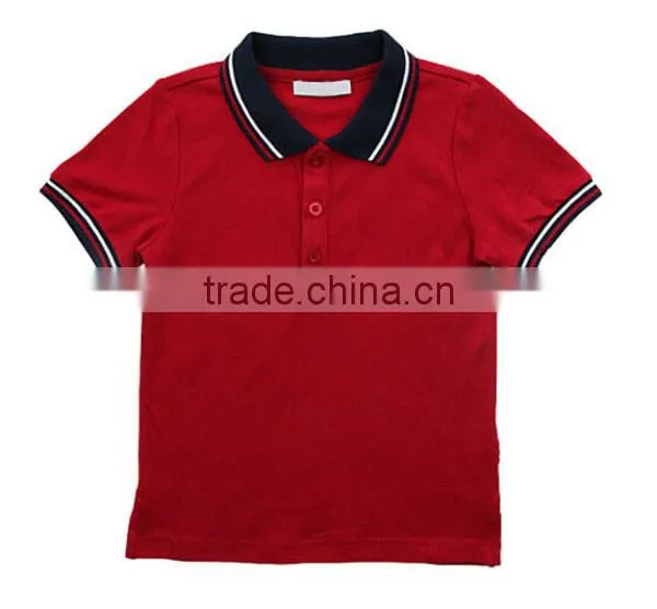 2015 cheap custom 100% cotton kids embroidered polo shirt wholesale China