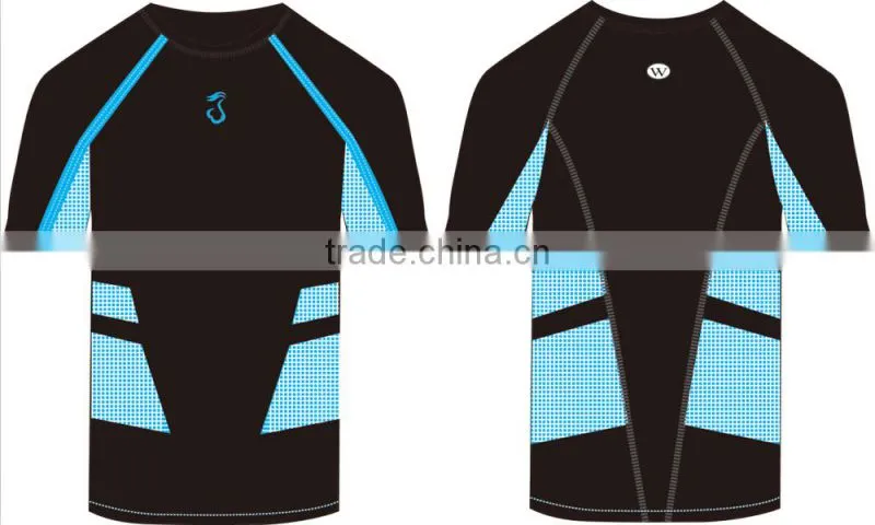 2015 seamless men fashion sports shirt short sleeve