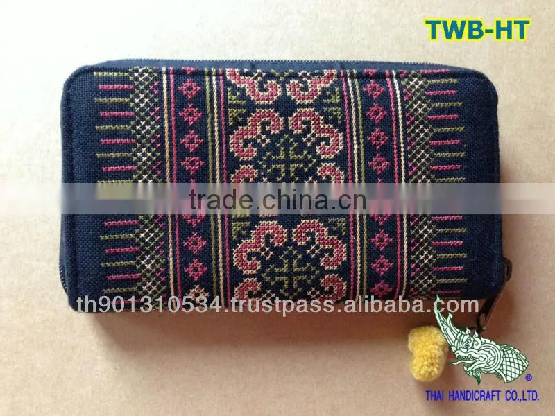 Embroidered HMONG HILL TRIBE Clutch Wallet Coin Money Bag Purse