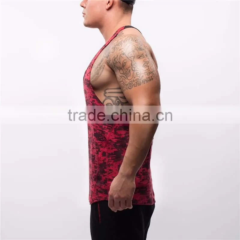 Hot Sale Muscle Tank Top Wholesale Fitness Breathable Body Building Tank Top Men
