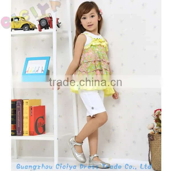 New summer fashion dress 3pcs set baby girl summer set 2014 in stock