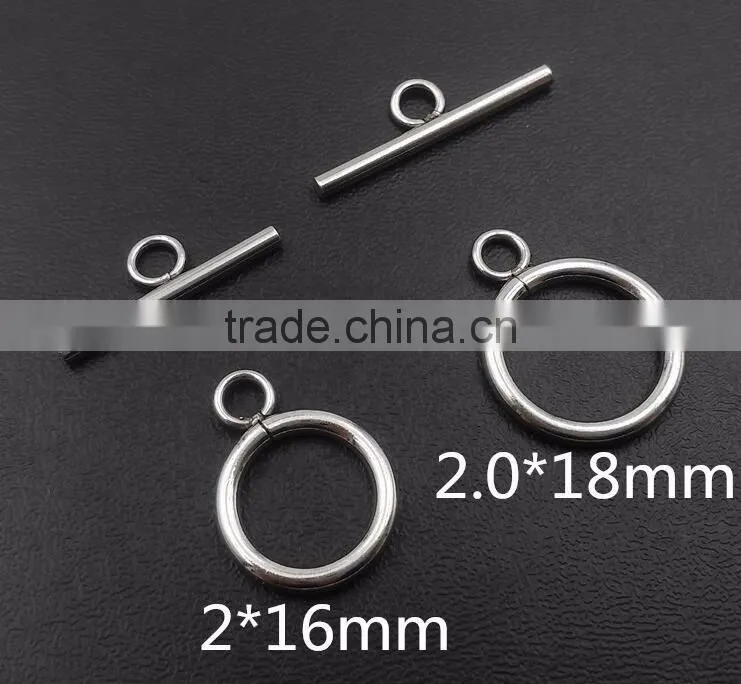 Stainless Steel Toggle Clasps Connectors Jewelry Findings OT Ending Clasps Set DIY Bracelet Necklace Accessories