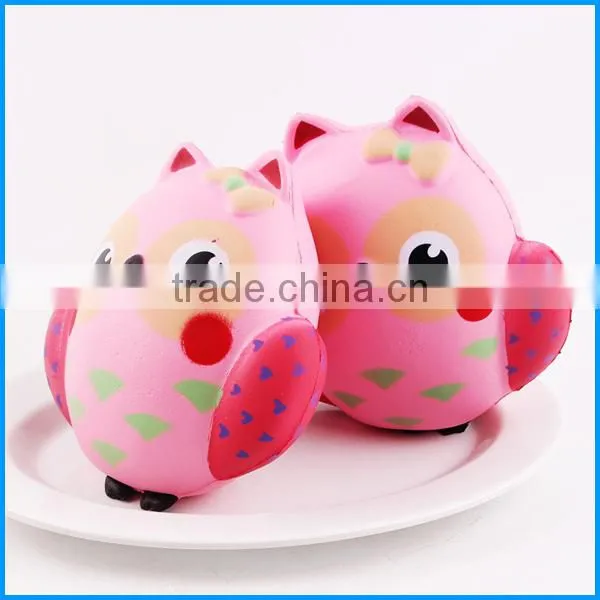 Stress release or photography props squishy kawaii slow rising owl toys