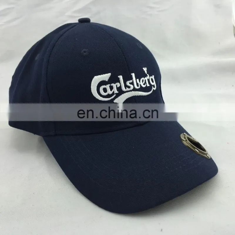 Fashion design brass bottle opener baseball cap convinient for drinking beer