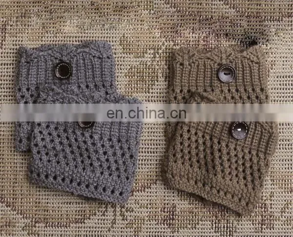 2016 New Arrival 3 Buttoned Lace Boot Socks Warm Winter Boot Cuffs