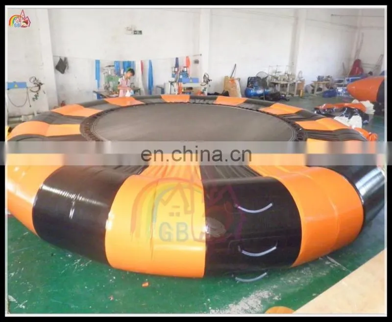 high quality inflatable water platform funny water trampoline play on water