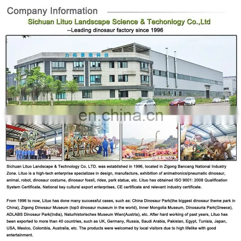 Hot sale Adventurous Dinosaur Park with Animatronic Robot Dinosaur China