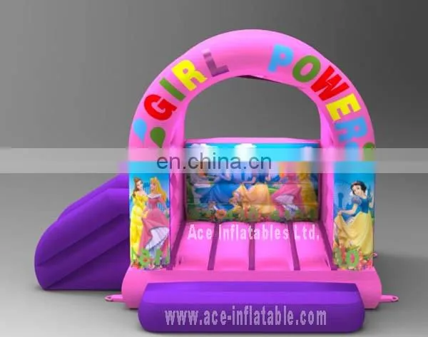 Amazing Inflatable pinky and purple princess combo