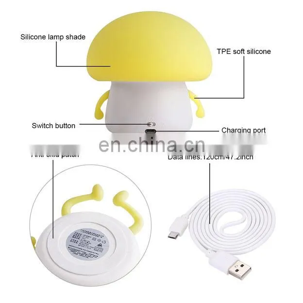 2017 new USB Charging Night Light Touch Sensor LED Lamp 1200mAh