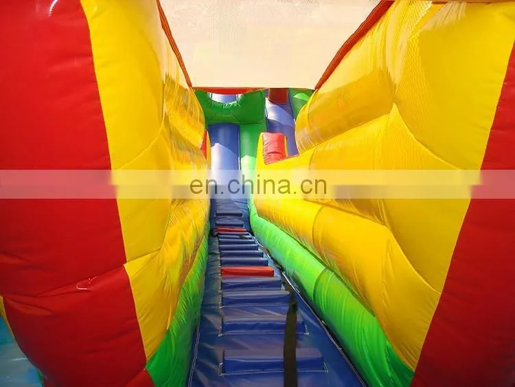 Commerical giant rocket inflatable bouncer with slide