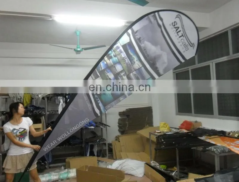 cheap advertising knife flag with base
