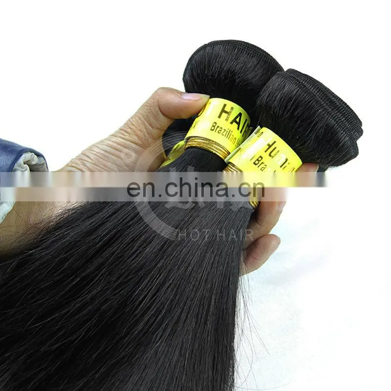 Wholesale 5A 100% virgin brazilain straight remy hair extensions