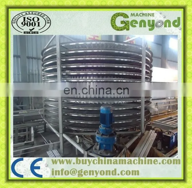 Frozen iqf freezer fish fillet quick freezing processing plant spiral freezer