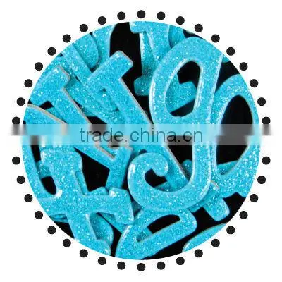 Sparkling Glitter scrapbook chipboard letter alphabet