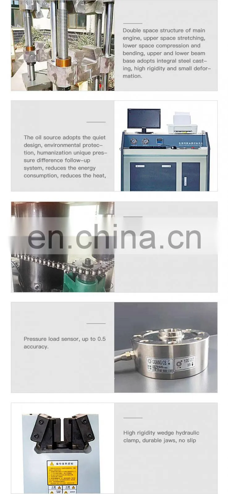 Parts Of Universal Testing Machine Tensile Compression Testing Machine Universal Testing Equipment