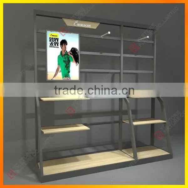 New Design Colorful MDF Clothing Store Display Fixture