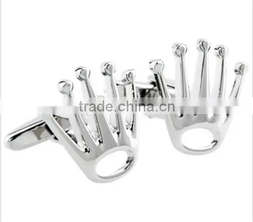 Cufflinks 1Pair Silver Design Fashion Shirt Men Party Wedding Men Gift Crown