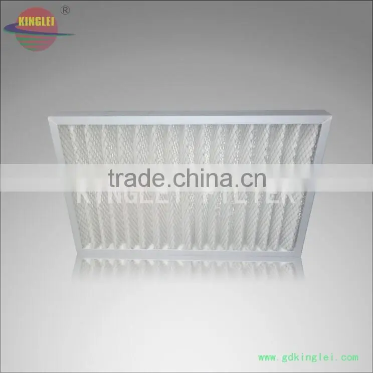 cardboard aluminium air conditioning replacement merv 8 11 15 g4 pleated synthetic fiber media panel filter