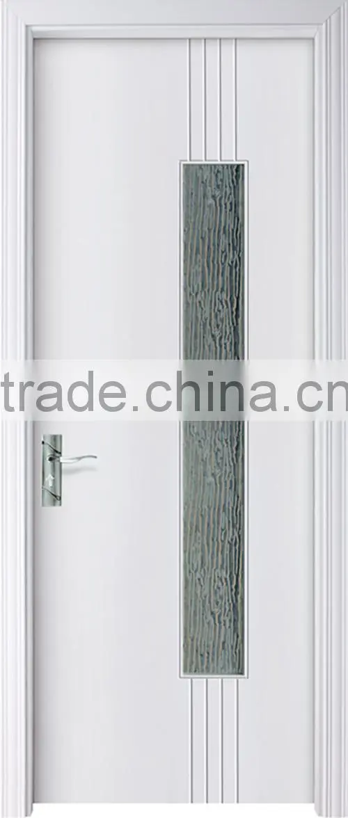 3 panel V groove solid wooden door for entry