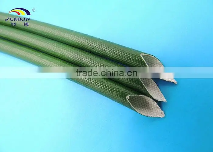 SUNBOW UL High Quality VW-1 Flame Retardant Insulating Silicone Fiber Glass Sleeving