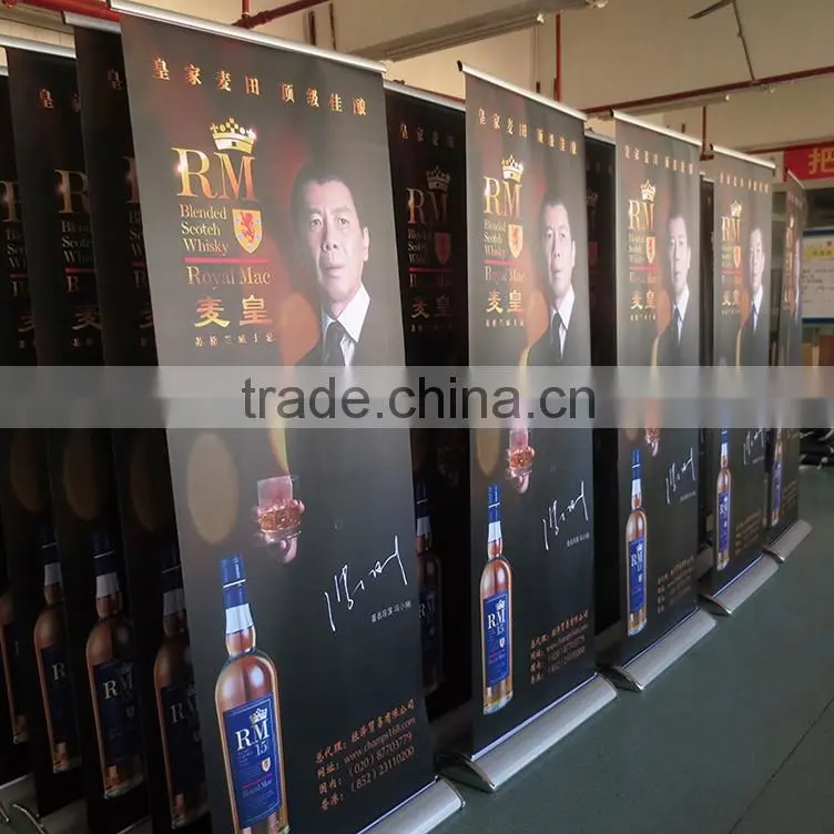 Custom aluminum frame horizontal roll up banner standee display__ly