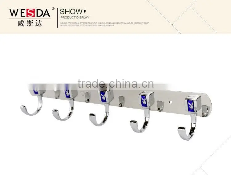 WESDA New product Decorative Stainless Steel Clothes Hook (339)