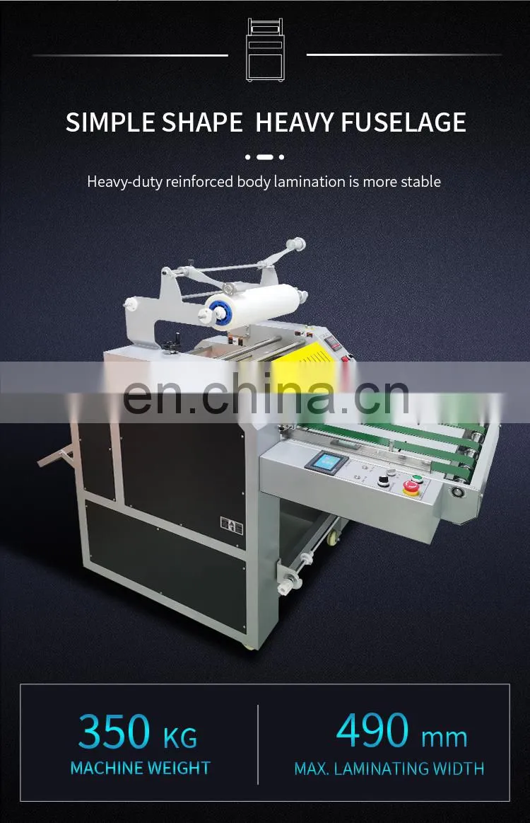 Professional Hydraulic Double Side A3 Hot Laminator Roll Laminating Machine With Automatic Breaking Function