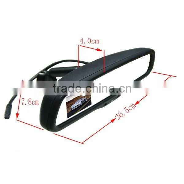 Carknight/OEM 3.0 inch special rear view mirror monitor with compass