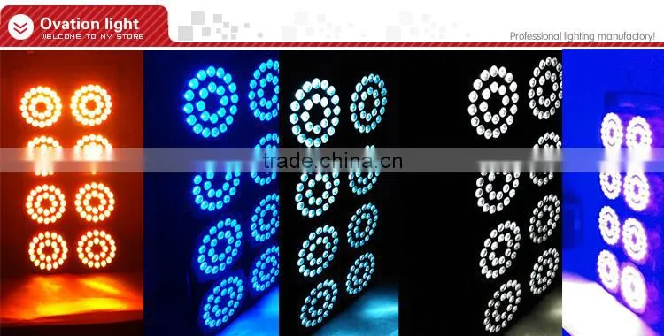 Led wash flat par light 300W(24*12W )RGBWA+UV 6 in 1 Leds beam angle:25 degree DMX512/stand alone/Master-slave/Sound 7/10CHS